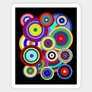 Op Art No. 203 Kandinsky Sticker